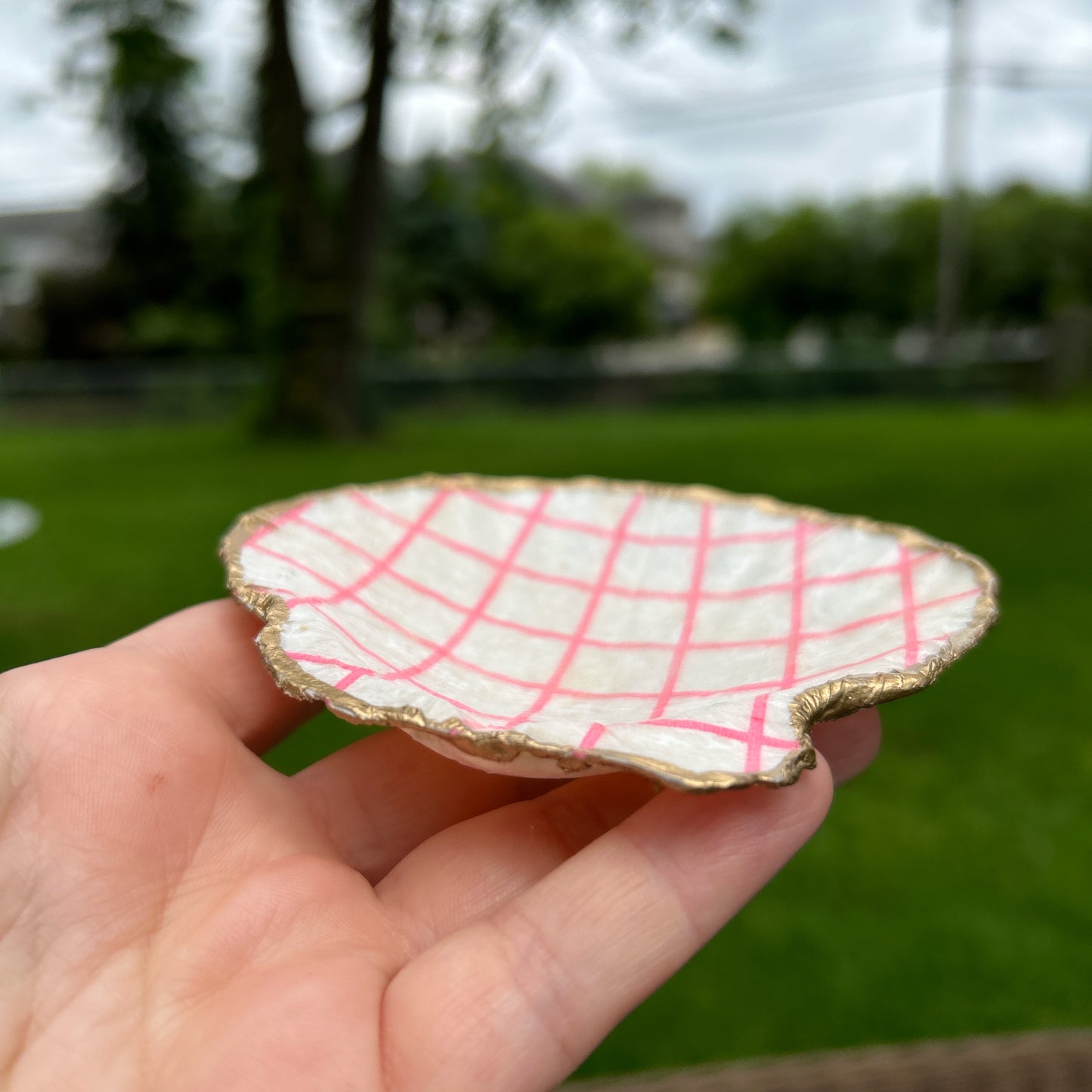👛Pink seashell tray👛