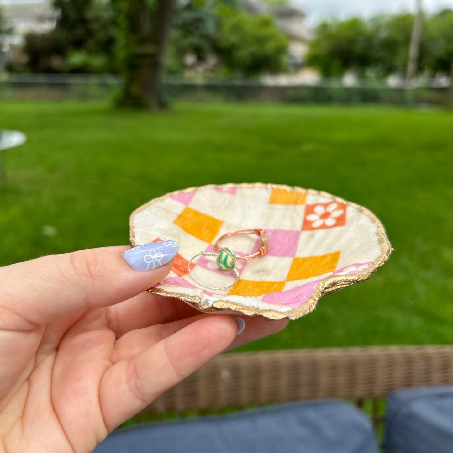 🌸Flower party seashell tray🌸