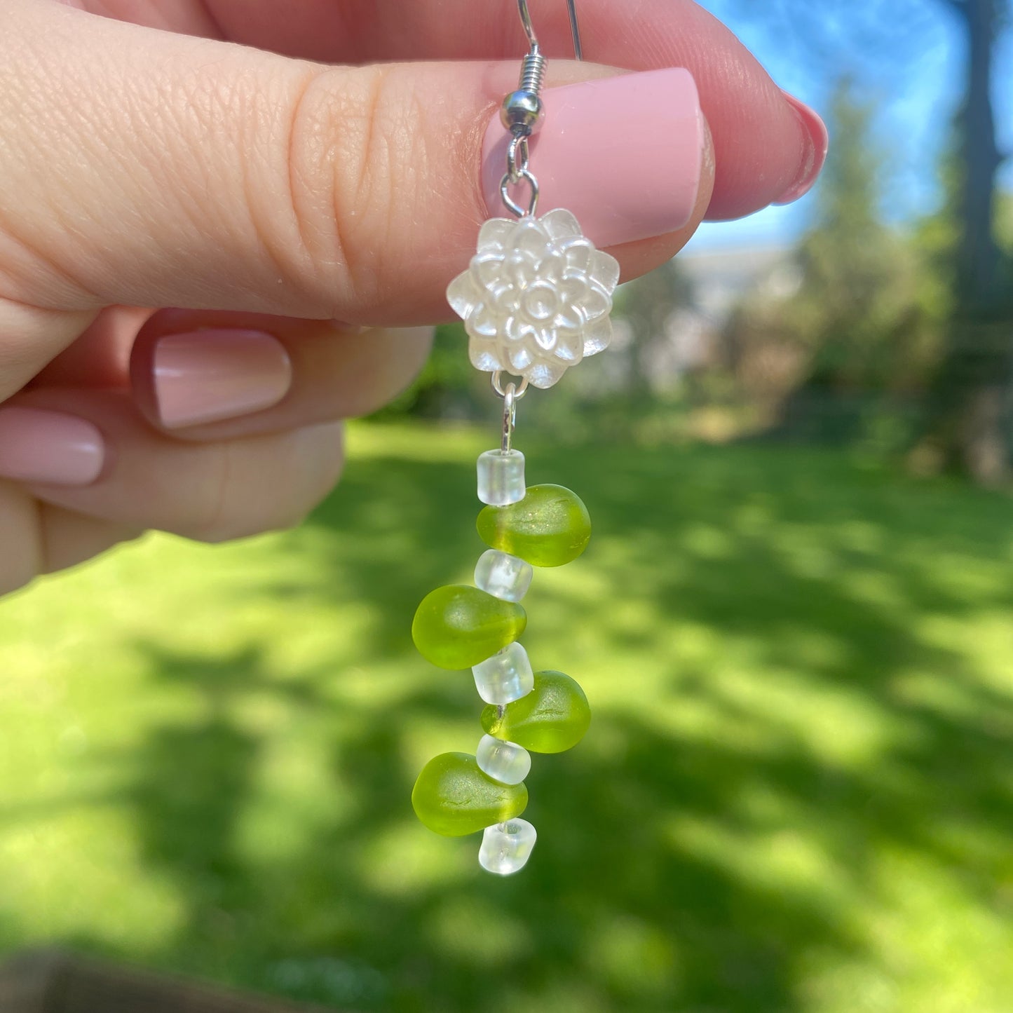 💚Flower dangle earrings 💚