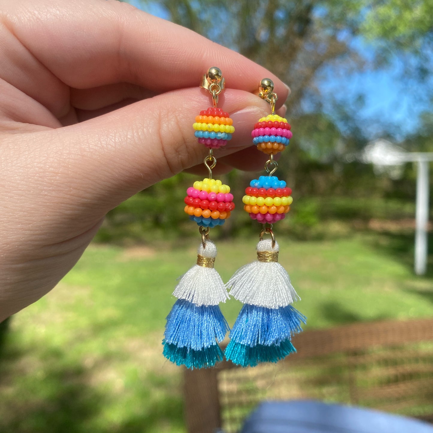 🎊colorful tassel earrings🎊