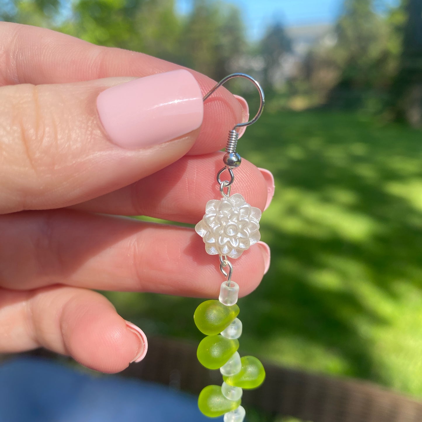 💚Flower dangle earrings 💚