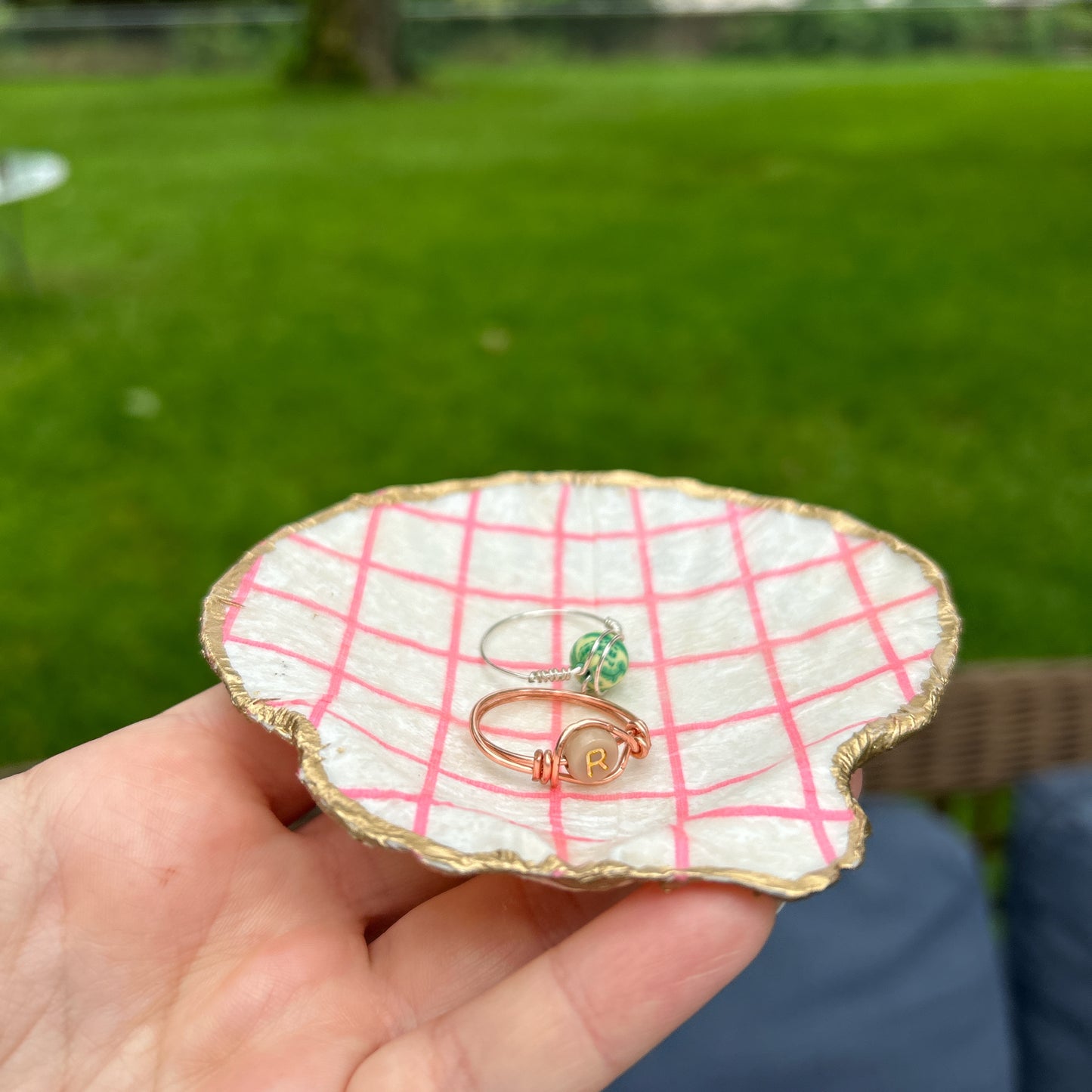 👛Pink seashell tray👛